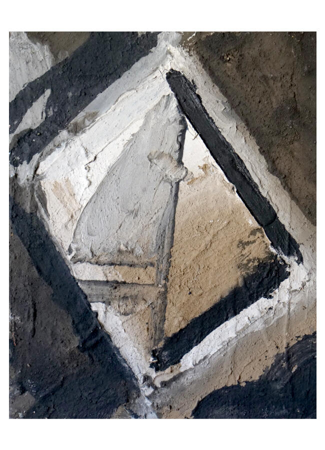 *Moon walk*. Oil and clay on canvas, 35 x 40 cm, 2025-2026. Arcadi Ballester Benaiges Arcadi Ballester Benaiges