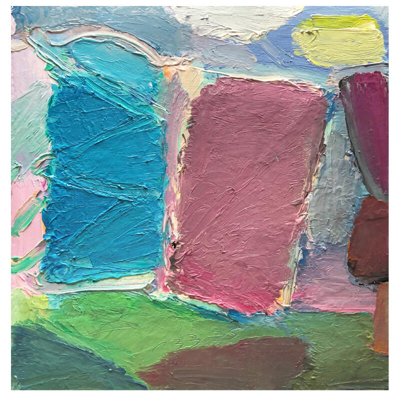 *Portals*. Clay and pigment on ceramic, 30 x 30 cm, 2025-2026. Arcadi Ballester Benaiges Arcadi Ballester Benaiges